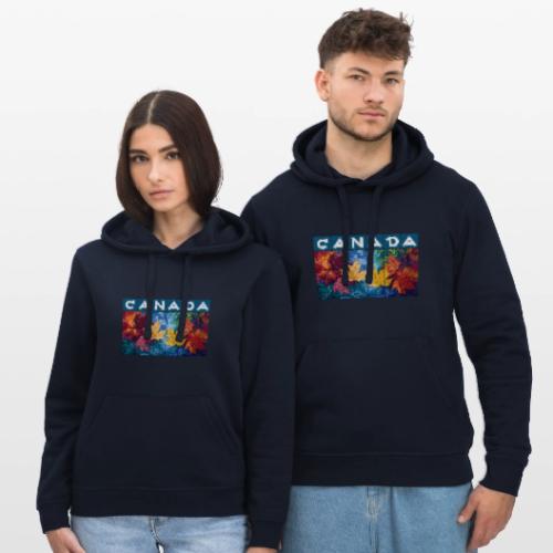 Canada in Brushstrokes - Stanley/Stella Drummer Unisex Organic Hoodie