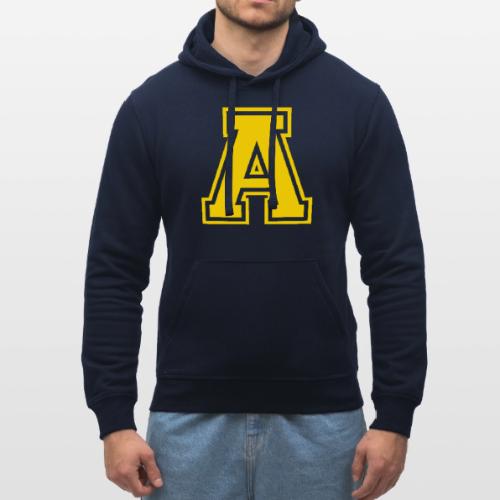 Letter A – Capital Athletic Alphabet Monogram - Stanley/Stella Drummer Unisex Organic Hoodie