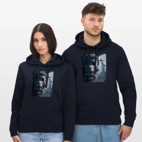 USA: Liberty in Three Visions - Stanley/Stella Drummer Unisex Organic Hoodie