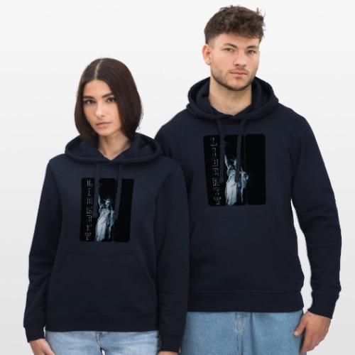 USA: Vertical Liberty - Stanley/Stella Drummer Unisex Organic Hoodie