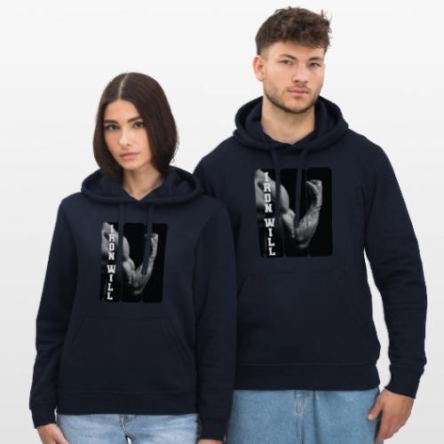 Bodybuilding: Iron Will - Stanley/Stella Drummer Unisex Organic Hoodie