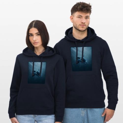 Orca Ocean Wildlife Design - Stanley/Stella Drummer Unisex Organic Hoodie