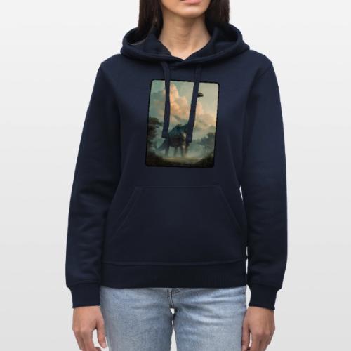 Brachiosaurus Prehistoric Scene Design - Stanley/Stella Drummer Unisex Organic Hoodie