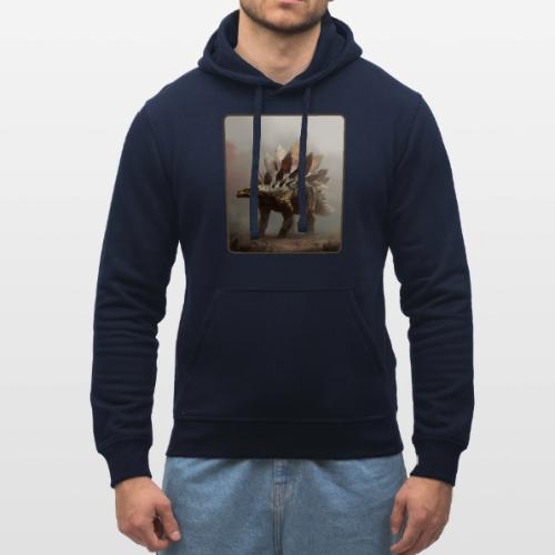 Stegosaurus Misty Forest Design - Stanley/Stella Drummer Unisex Organic Hoodie