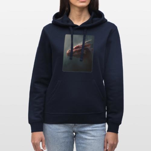 Red Dragon Fog Portrait Design - Stanley/Stella Drummer Unisex Organic Hoodie