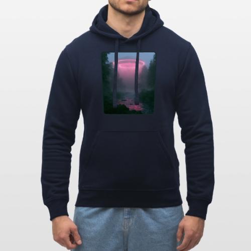 Neon UFO Forest River Design - Stanley/Stella Drummer Unisex Organic Hoodie