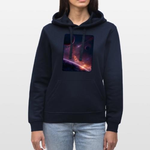 Cosmic Sunset Nebula Space Art - Stanley/Stella Drummer Unisex Organic Hoodie