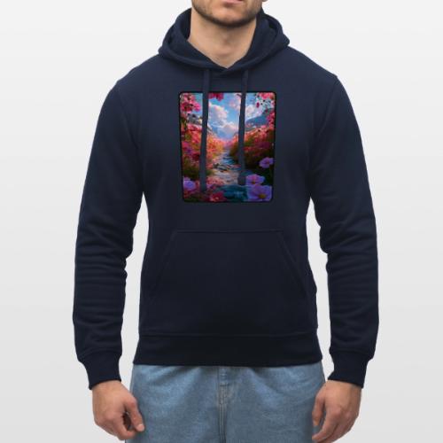 Dreamy Cosmos Valley Landscape Art - Stanley/Stella Drummer Unisex Organic Hoodie
