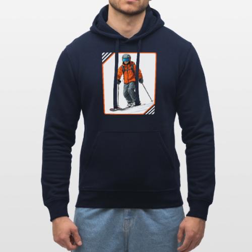Skiing Thrill Ride - Stanley/Stella Drummer Unisex Organic Hoodie