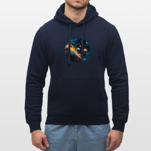 Painted Planetscape - Stanley/Stella Drummer Unisex Organic Hoodie