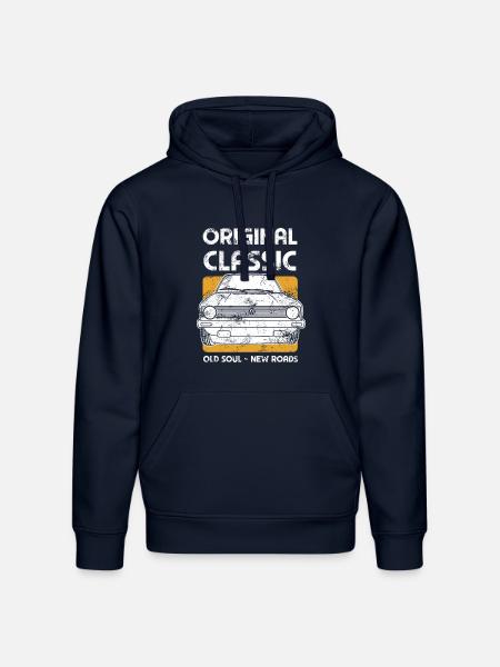 Volkswagen VW GTI Original Classic - Stanley/Stella Drummer Unisex Organic Hoodie - french navy