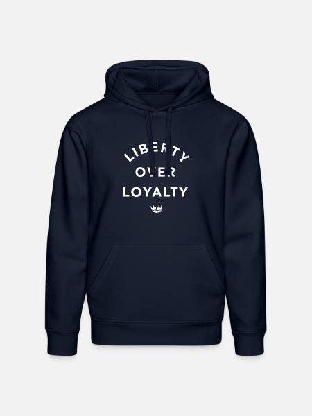 Liberty Over Loyalty - Stanley/Stella Drummer Unisex Organic Hoodie - french navy