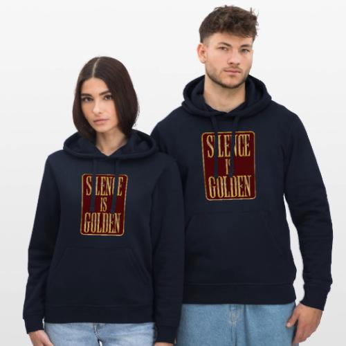 Silence Is Golden - Stanley/Stella Drummer Unisex Organic Hoodie