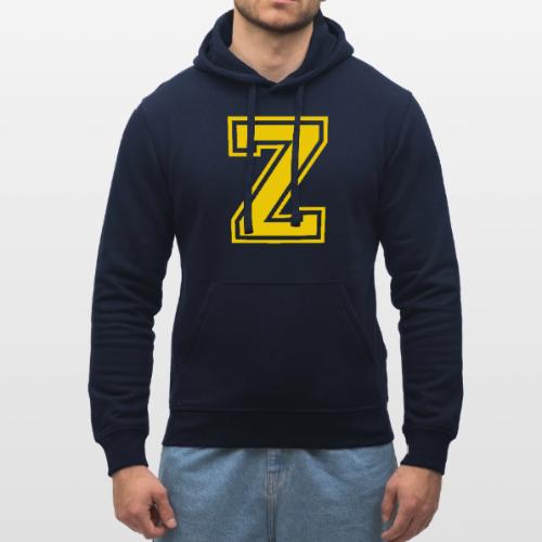 Letter Z – Capital Athletic Alphabet Monogram - Stanley/Stella Drummer Unisex Organic Hoodie