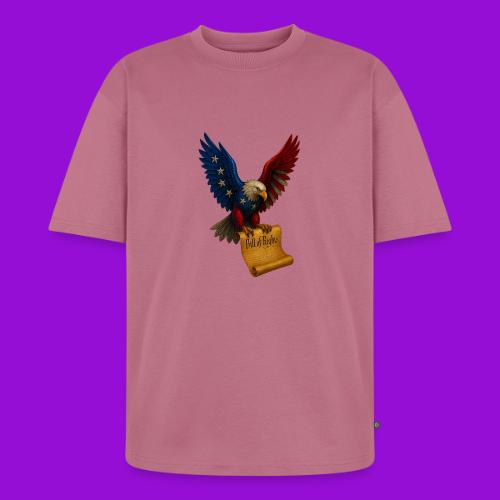 Bill of Rights Bald Eagle - Unisex Oversized Organic T-Shirt