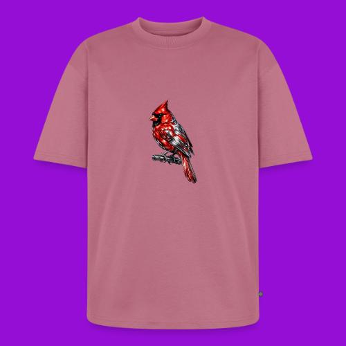 Silver Cardinal - Unisex Oversized Organic T-Shirt