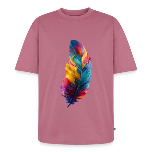 Spectrum Feather Flow - Unisex Premium Oversized Organic T-Shirt