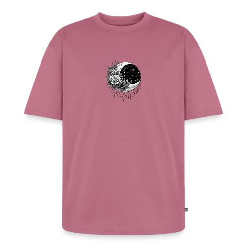 Crescent Moon Floral - Unisex Oversized Organic T-Shirt