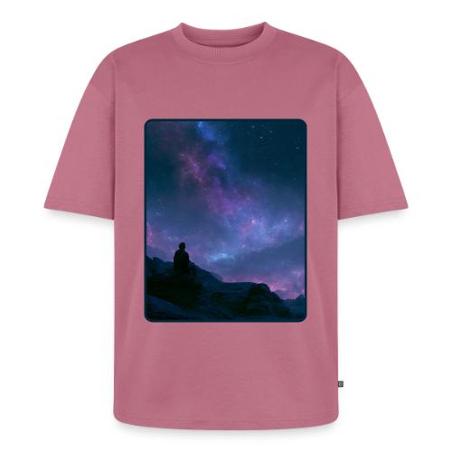 Stargazer Nebula Night Sky Art - Unisex Premium Oversized Organic T-Shirt