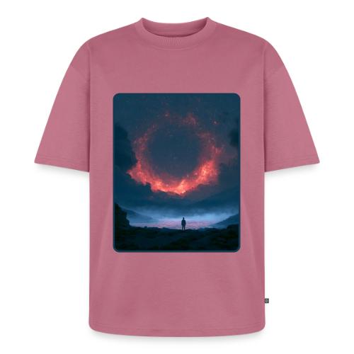 Supernova Reflection Space Scene - Unisex Oversized Organic T-Shirt