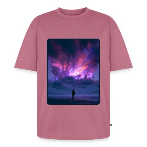 Cosmic Supernova Night Design - Unisex Premium Oversized Organic T-Shirt