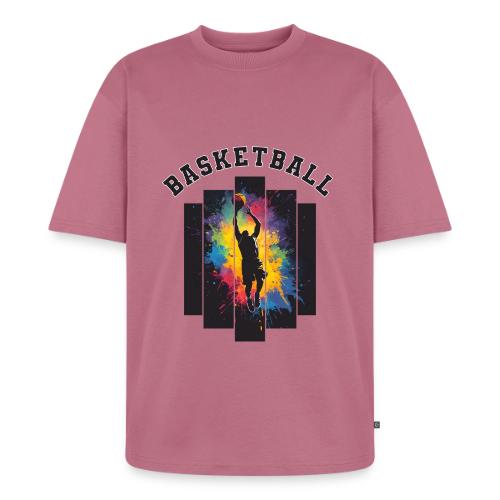 Basketball Slam Dunk Splash Design - Unisex Premium Oversized Organic T-Shirt