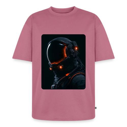 Futuristic Astronaut Helmet - Unisex Premium Oversized Organic T-Shirt