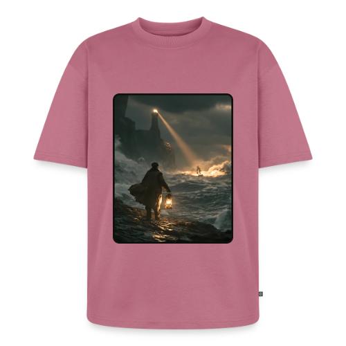 The Lone Lightkeeper's Beacon - Unisex Premium Oversized Organic T-Shirt