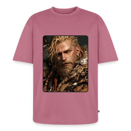 Battle-Scarred Viking Warrior - Unisex Premium Oversized Organic T-Shirt