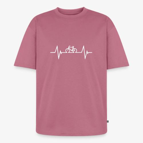 Bicycle Hearbeat - Unisex Premium Oversized Organic T-Shirt