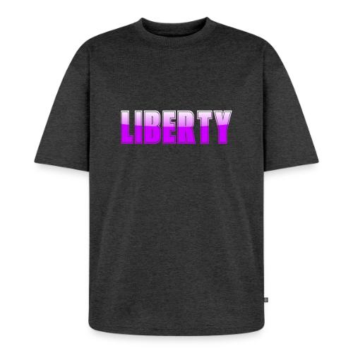 Liberty Typography Graphic Design - Unisex Premium Oversized Organic T-Shirt