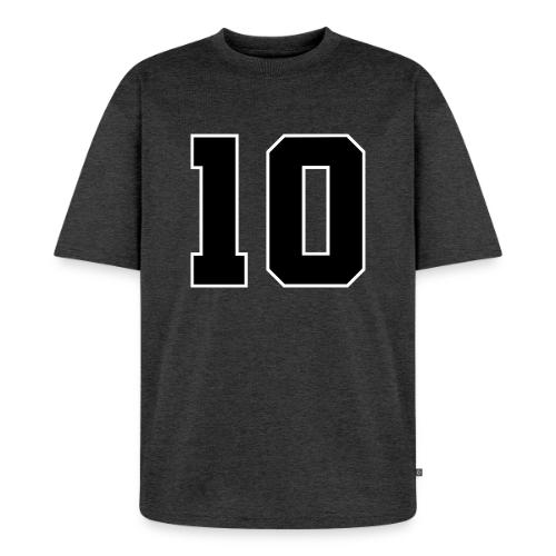 Varsity Number 10 Athletic Design - Unisex Premium Oversized Organic T-Shirt