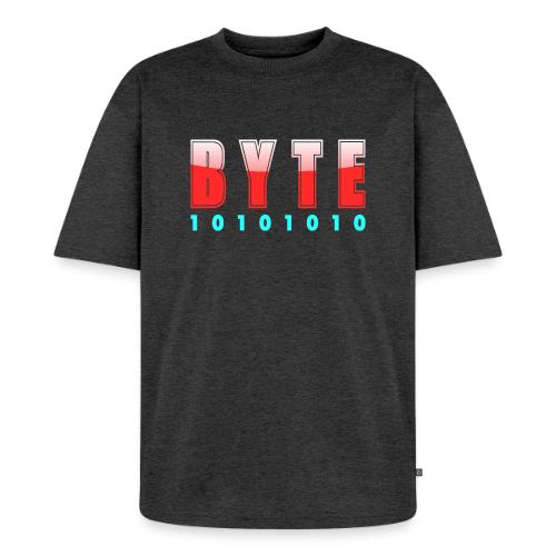 BYTE Binary Code Design - Unisex Premium Oversized Organic T-Shirt