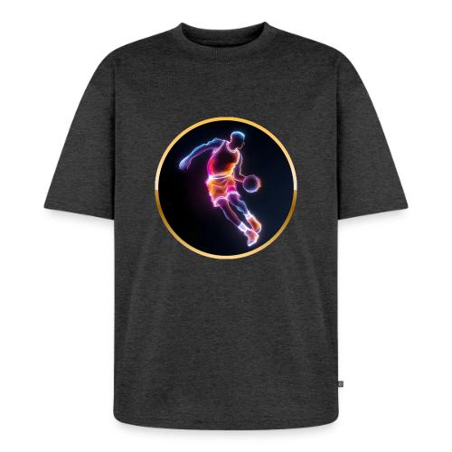 Neon Basketball Player - Unisex Premium Oversized Organic T-Shirt