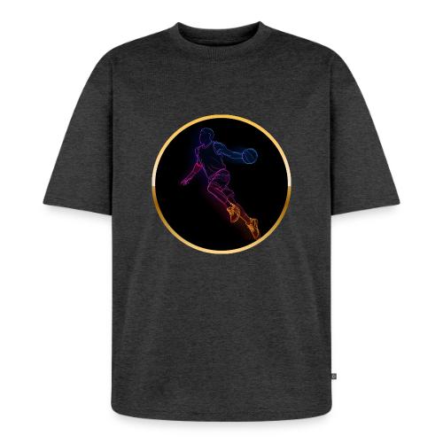 Basketball: Neon Jump Shot - Unisex Premium Oversized Organic T-Shirt
