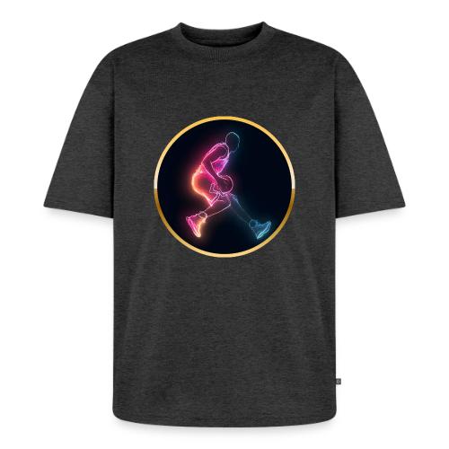 Basketball: Golden Court Glow - Unisex Premium Oversized Organic T-Shirt