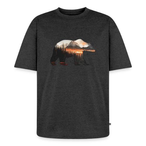 Canada Bear: fiery tones - Unisex Premium Oversized Organic T-Shirt