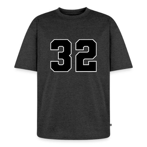 Varsity Number 32 Athletic Design - Unisex Premium Oversized Organic T-Shirt