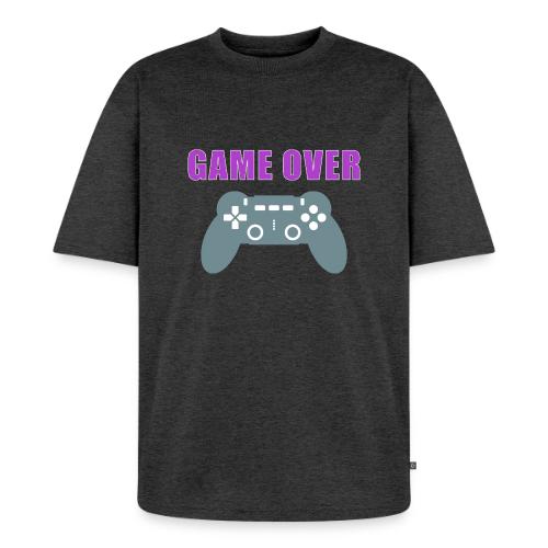 Game Over Gamer Controller Design - Unisex Premium Oversized Organic T-Shirt