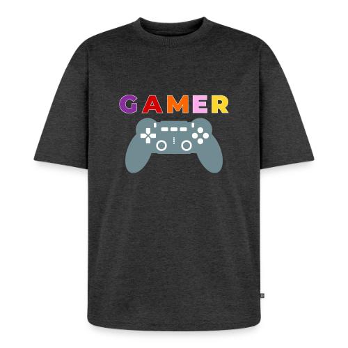 Colorful Gamer Controller Graphic - Unisex Premium Oversized Organic T-Shirt
