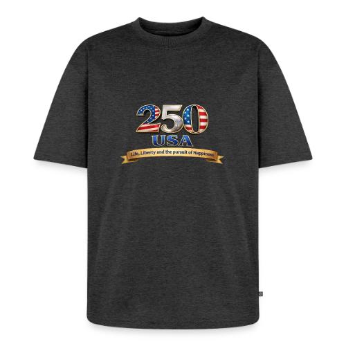 250 USA Liberty Banner - Unisex Oversized Organic T-Shirt