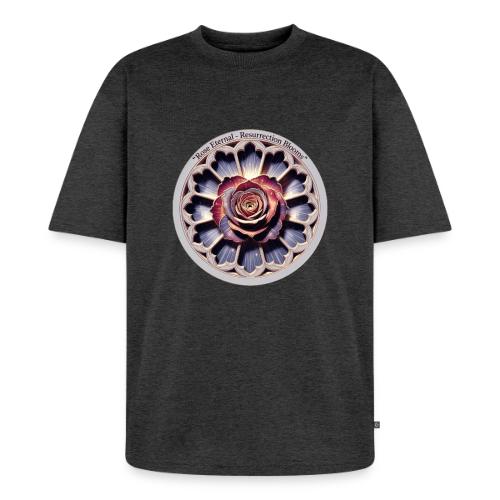 Easter Rose Resurrection T Shirt, Spring Gift - Unisex Oversized Organic T-Shirt