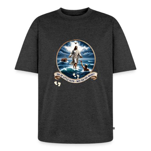 Walking On Water Faith T Shirt, Christian Miracle - Unisex Oversized Organic T-Shirt