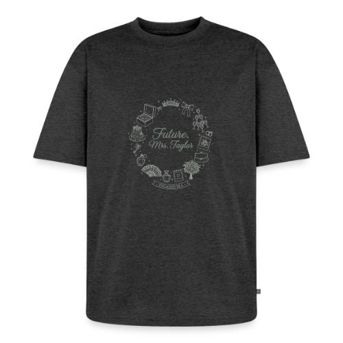 Future Mrs Minimalist Bridal Line Art - Unisex Oversized Organic T-Shirt