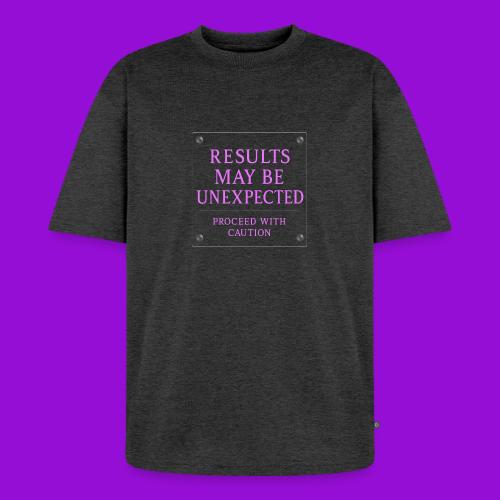 Results - Neon Purple - Unisex Oversized Organic T-Shirt