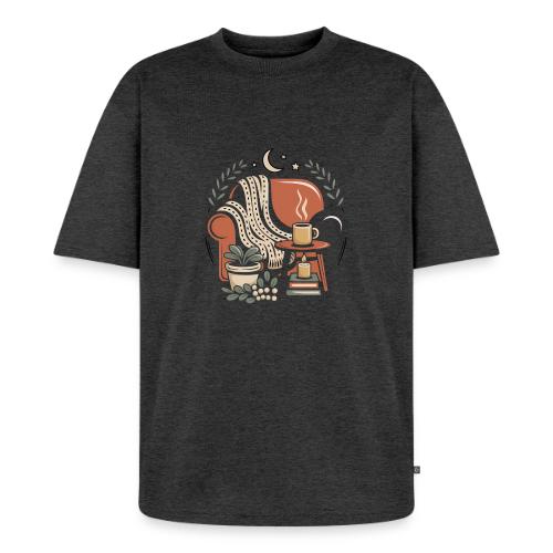 Moonlit Cozy Night Recliner - Unisex Oversized Organic T-Shirt