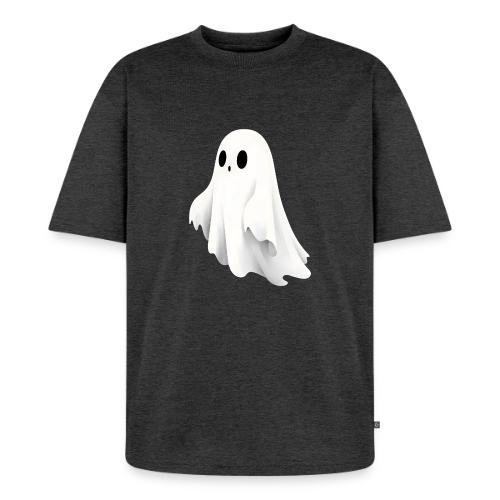 Cute Ghost Cartoon Design - Unisex Premium Oversized Organic T-Shirt