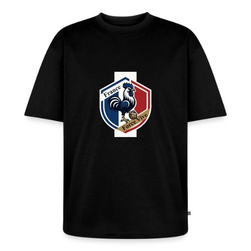 France Rooster T-Shirt, Bleu-Blanc-Rouge gift - Unisex Oversized Organic T-Shirt