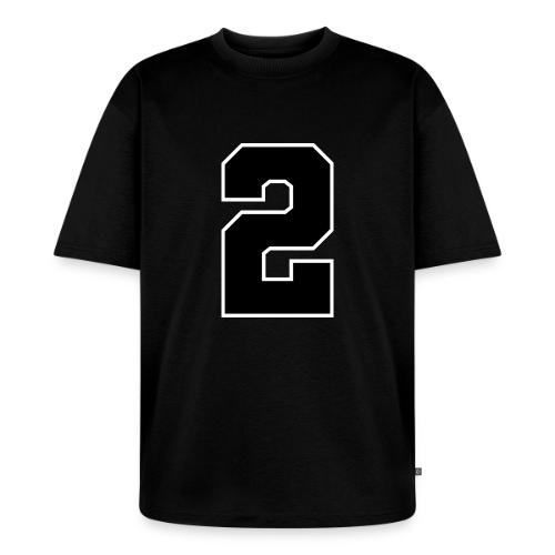 Varsity Number 2 Sports Design - Unisex Premium Oversized Organic T-Shirt