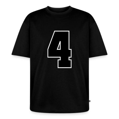 Varsity Number 4 College Style - Unisex Premium Oversized Organic T-Shirt